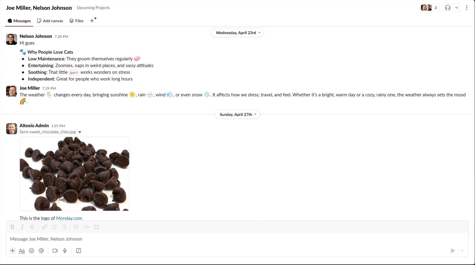Slack direct message migration